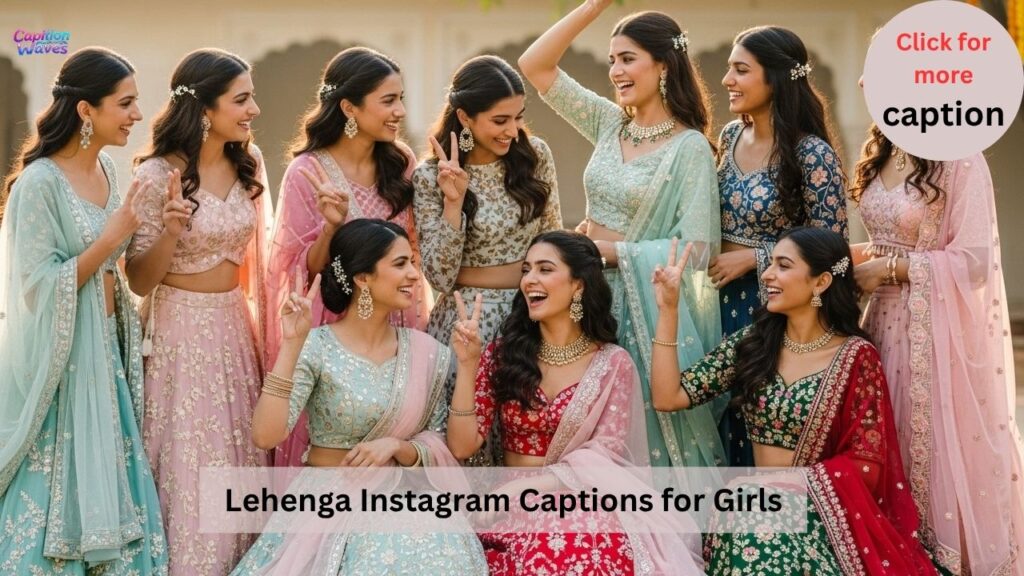Lehenga Instagram Captions for Girls