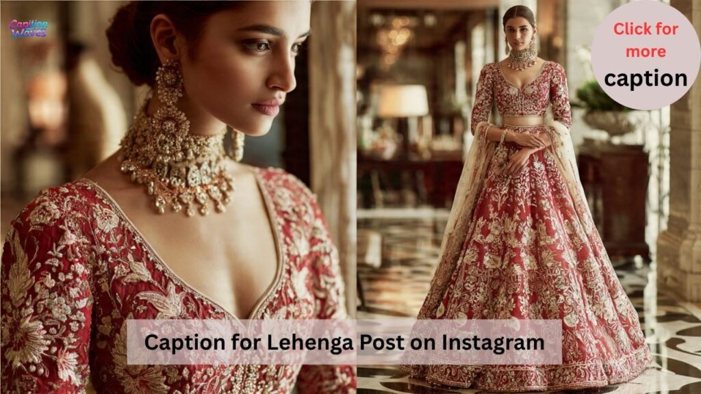 Caption for Lehenga Post on Instagram