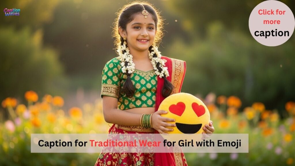 Caption for Traditional Wear for Girl with Emoji