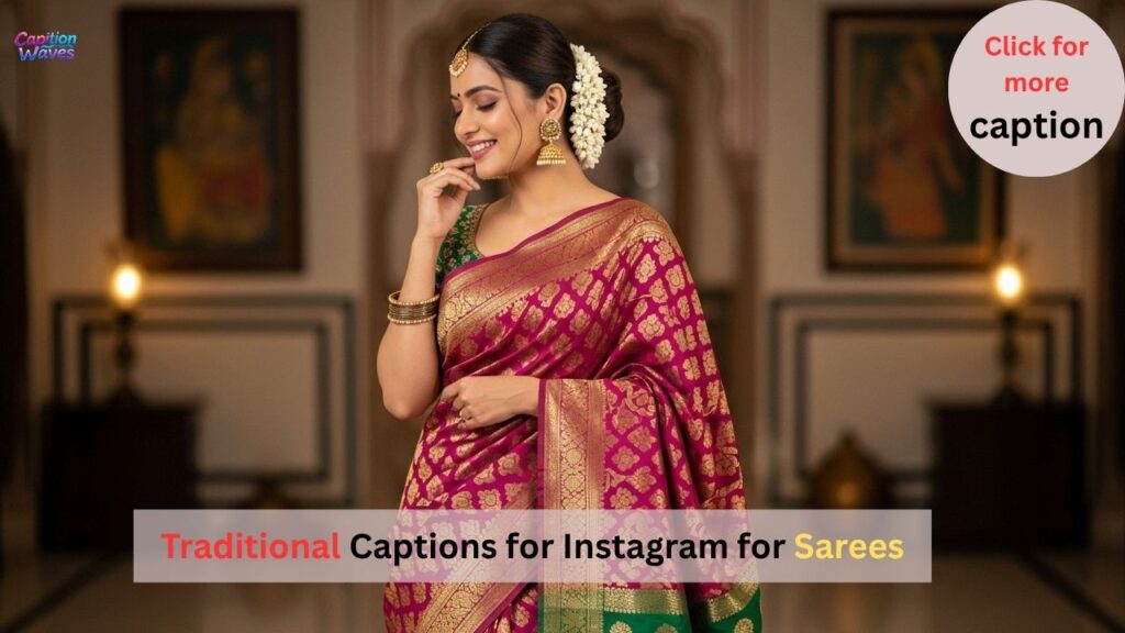 Traditional Captions for Instagram for Sarees