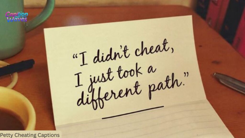 Petty Cheating Captions