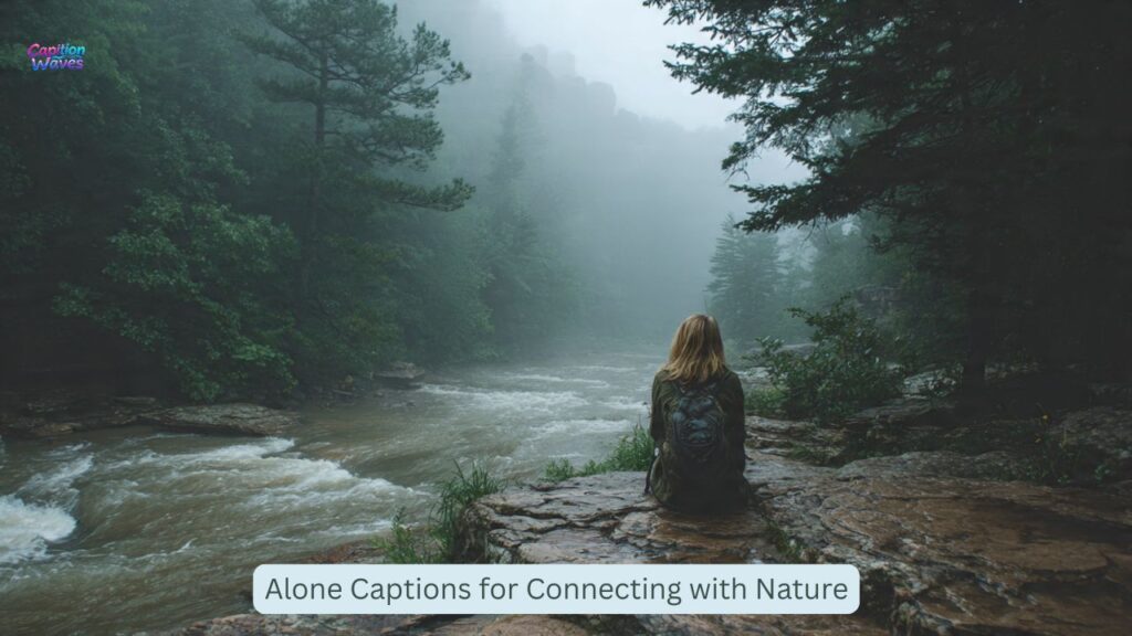 Alone Captions for Connecting with Nature