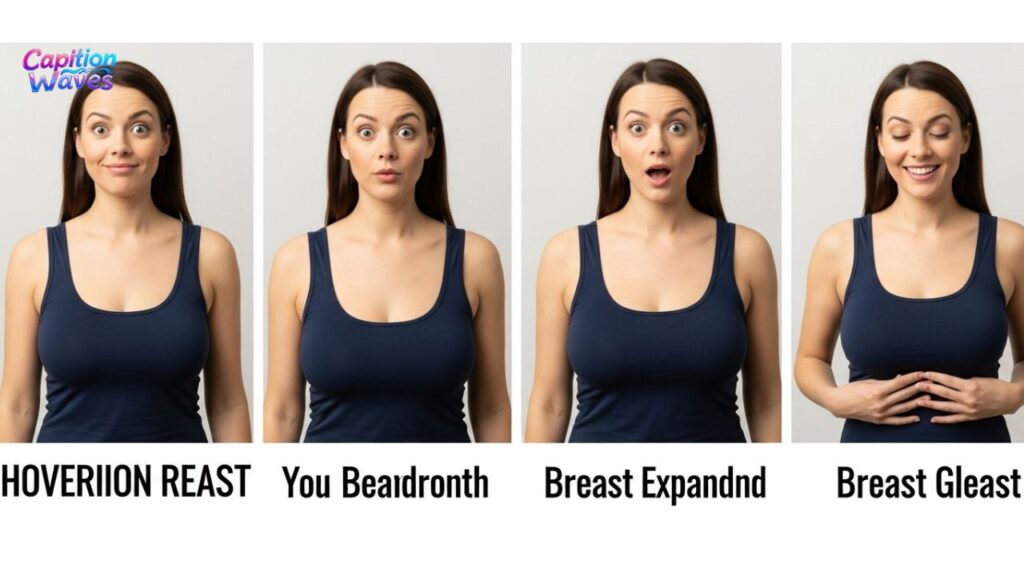 Playful Breast Expansion Captions