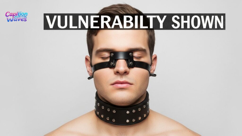 Vulnerability Shown in Male Chastity Caption