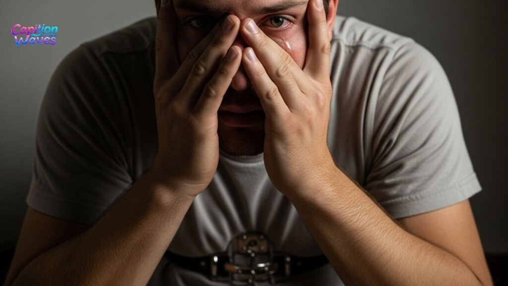 Real Emotions in Male Chastity Caption