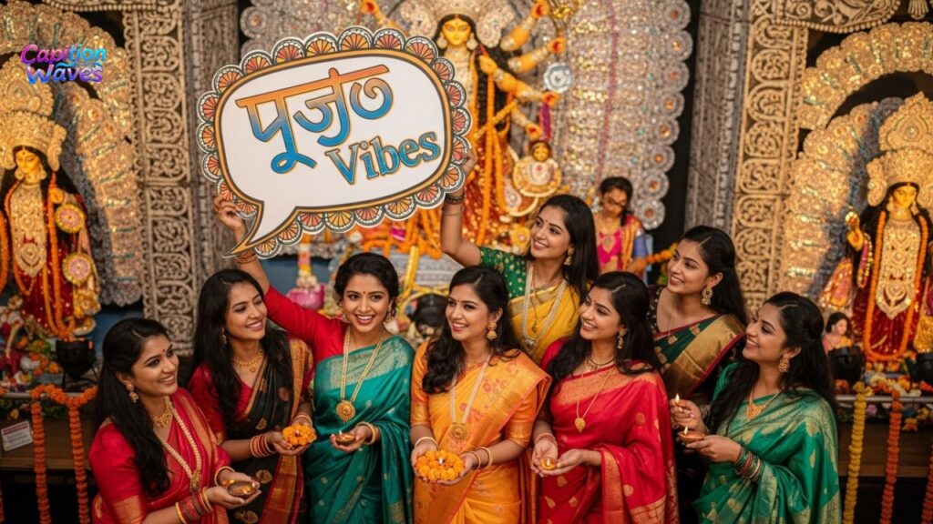 Trendy Bengali Puja Captions for Festival Moments