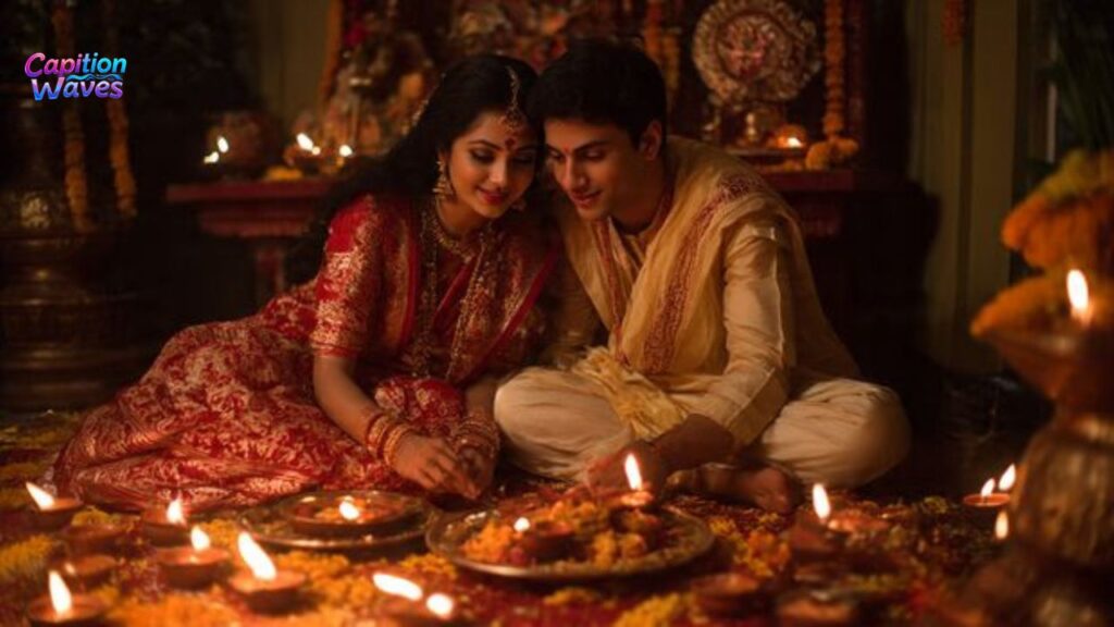 Romantic Bengali Puja Captions for Lovely Memories