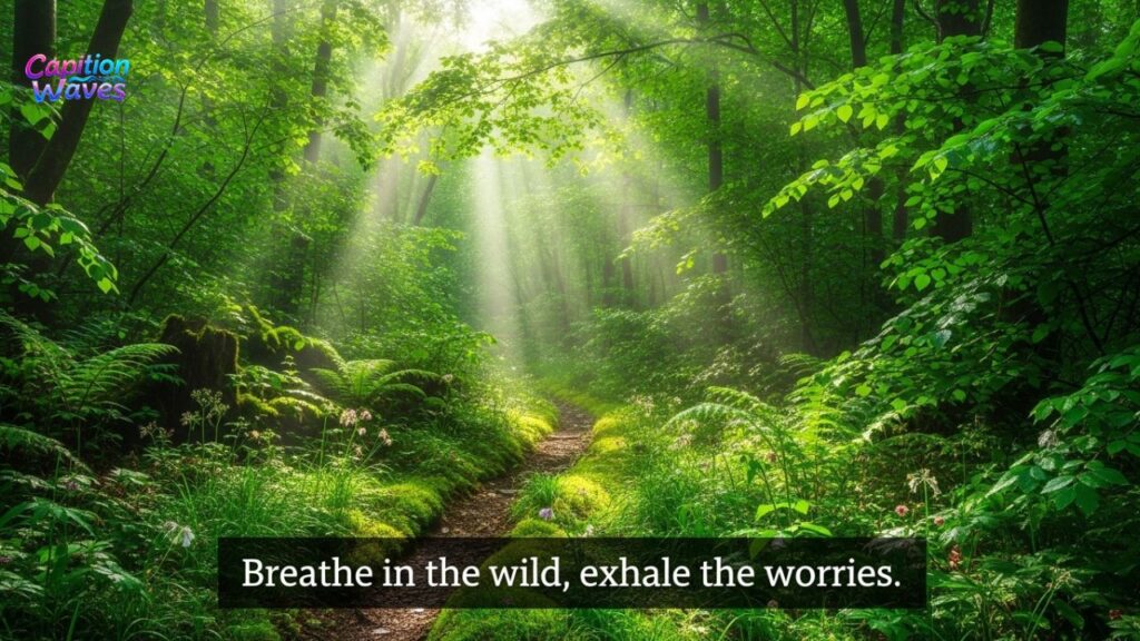 Green Nature Captions for Instagram