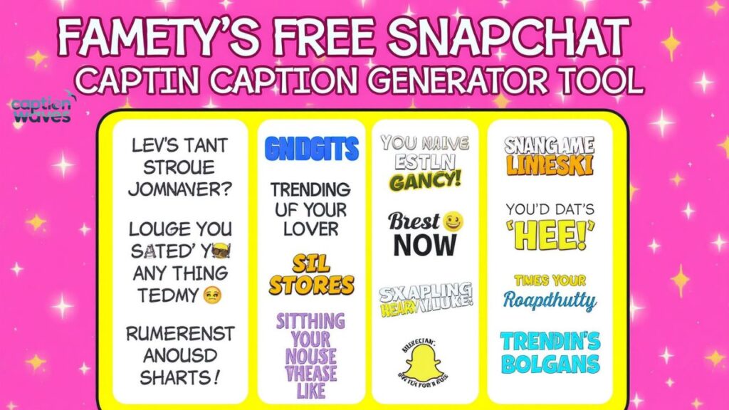 What Is Famety’s Free Snapchat Caption Generator Tool