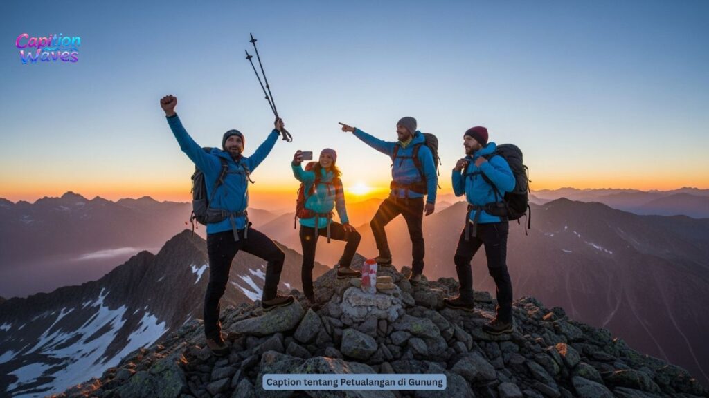 Caption tentang Petualangan di Gunung