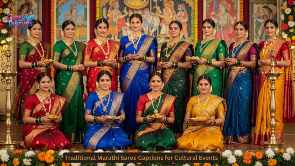 Traditional Marathi Saree Captions for Cultural Events