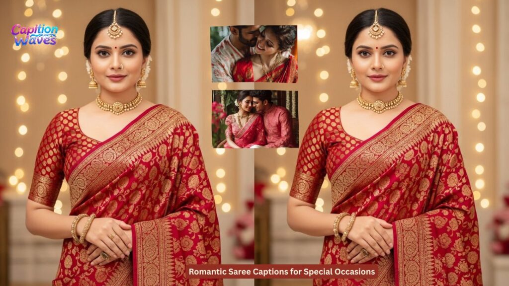 Romantic Saree Captions for Special Occasions