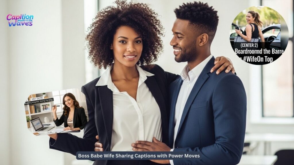 Boss Babe Wife Sharing Captions with Power Moves