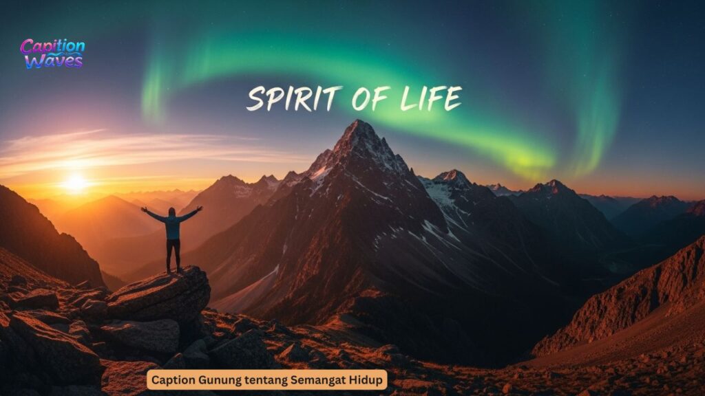 Caption Gunung tentang Semangat Hidup