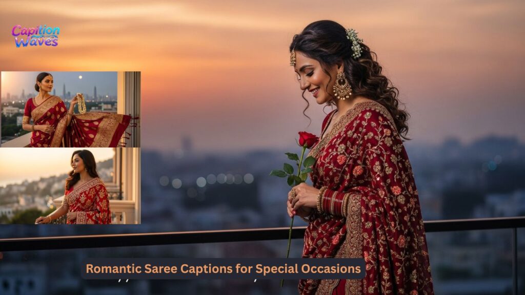 Romantic Saree Captions for Special Occasions