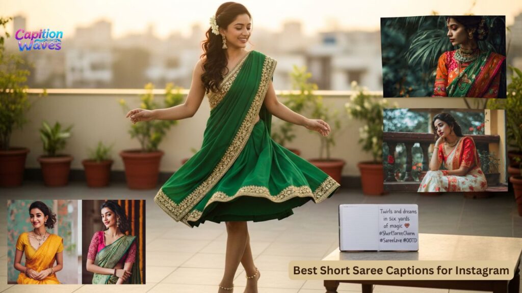 Best Short Saree Captions for Instagram