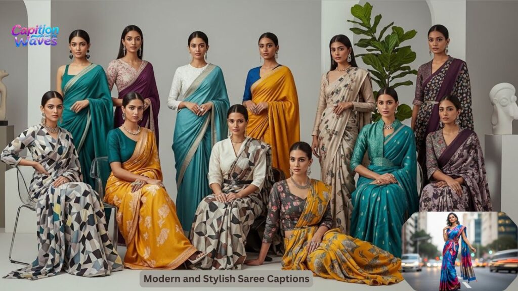 Modern and Stylish Saree Captions