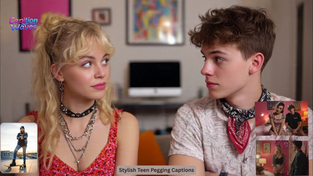 Stylish Teen Pegging Captions