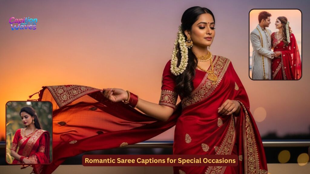 Romantic Saree Captions for Special Occasions