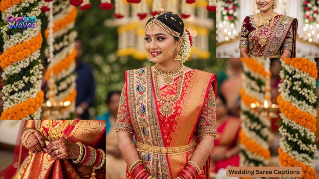 Wedding Saree Captions