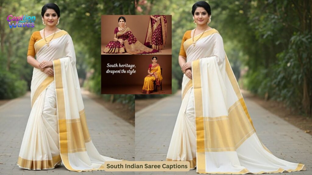 South Indian Saree Captions
