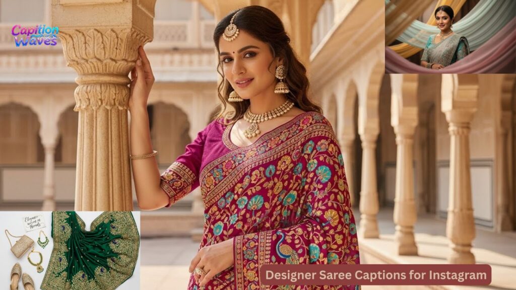 Designer Saree Captions for Instagram