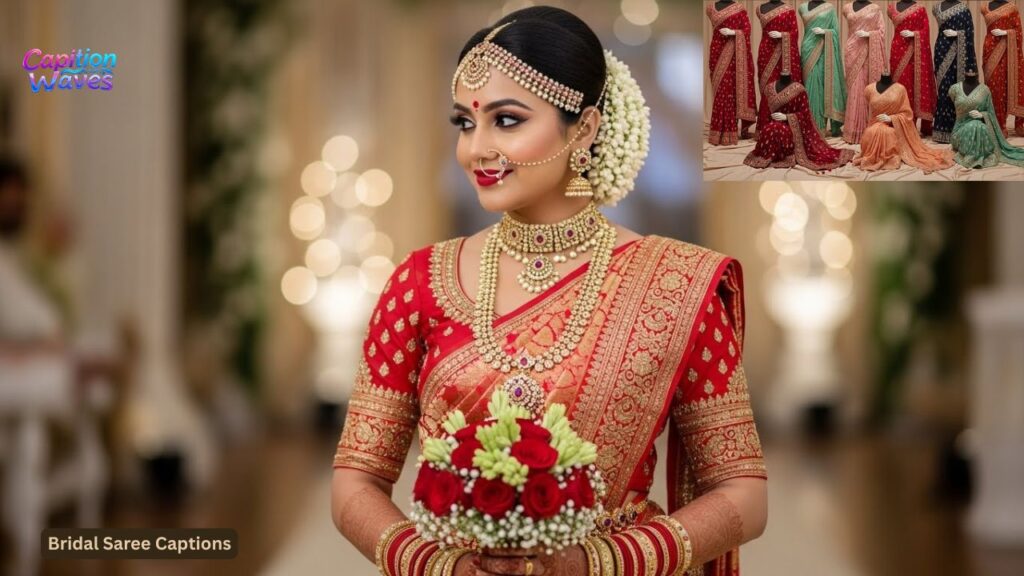 Bridal Saree Captions