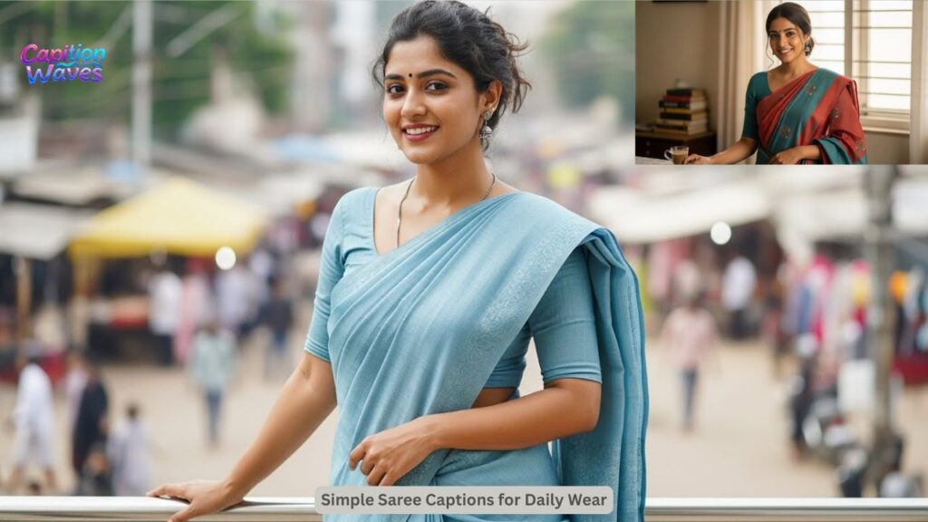 Simple Saree Captions for Daily Wear