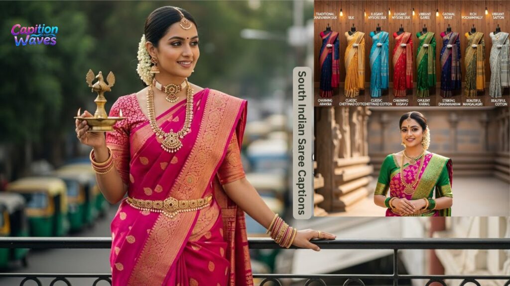 South Indian Saree Captions