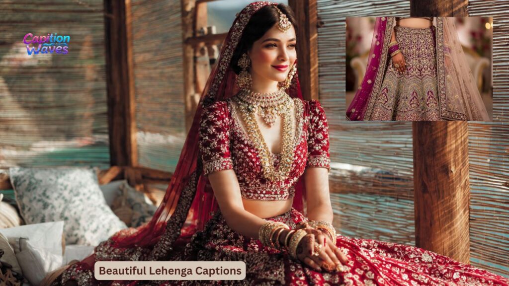 Beautiful Lehenga Captions