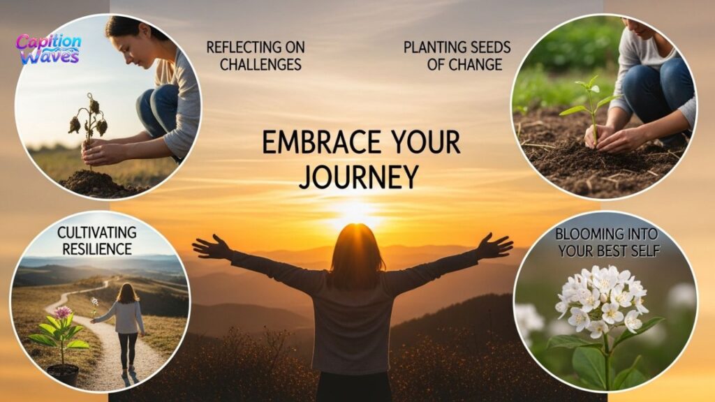 Hotpast Captions to Celebrate Growth and Transformation