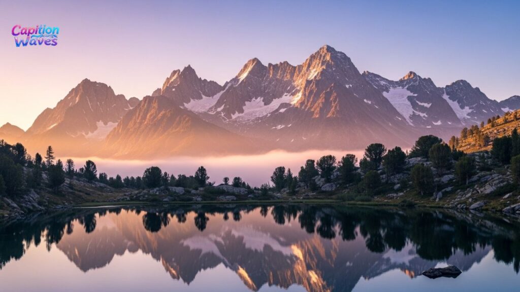 Aesthetic Mountain Captions