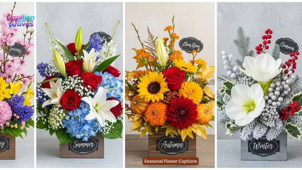 Seasonal Flower Captions