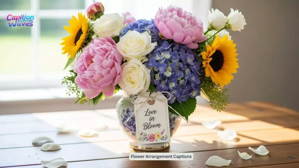 Flower Arrangement Captions