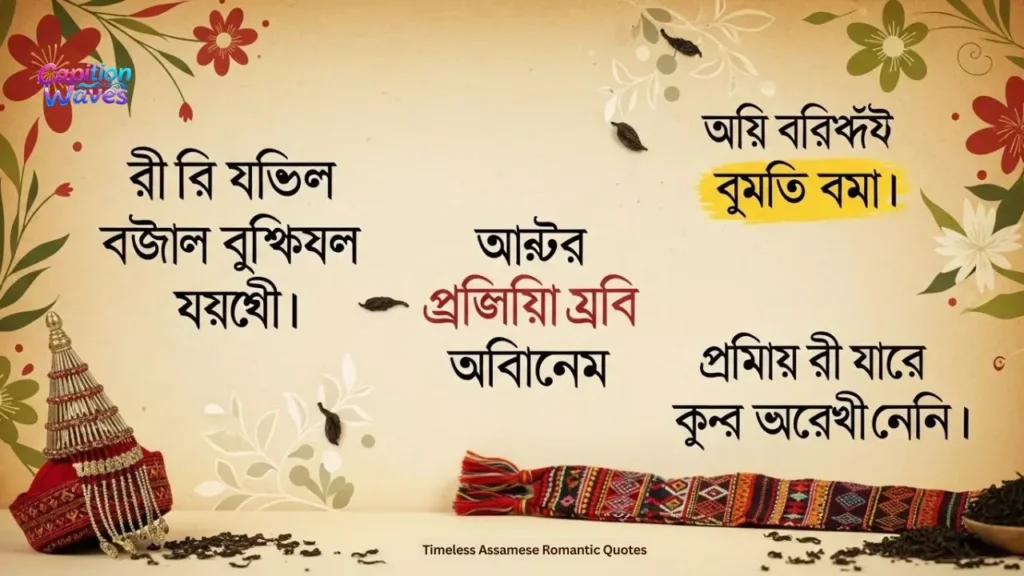 Timeless Assamese Romantic Quotes