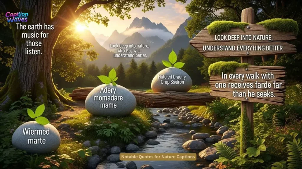 Notable Quotes for Nature Captions