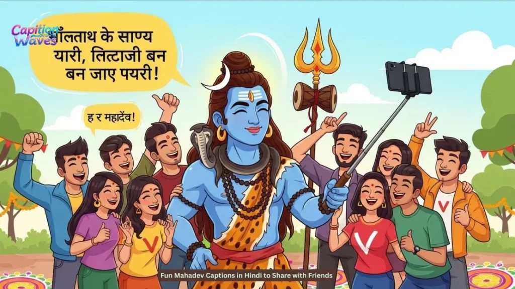 Fun Mahadev Captions in Hindi to Share with Friends