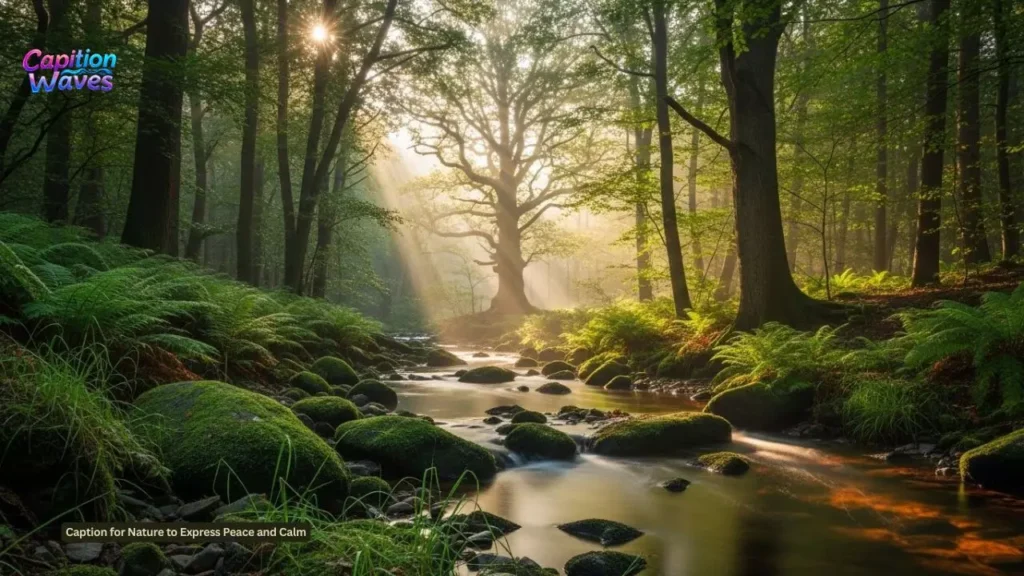 Caption for Nature to Express Peace and Calm