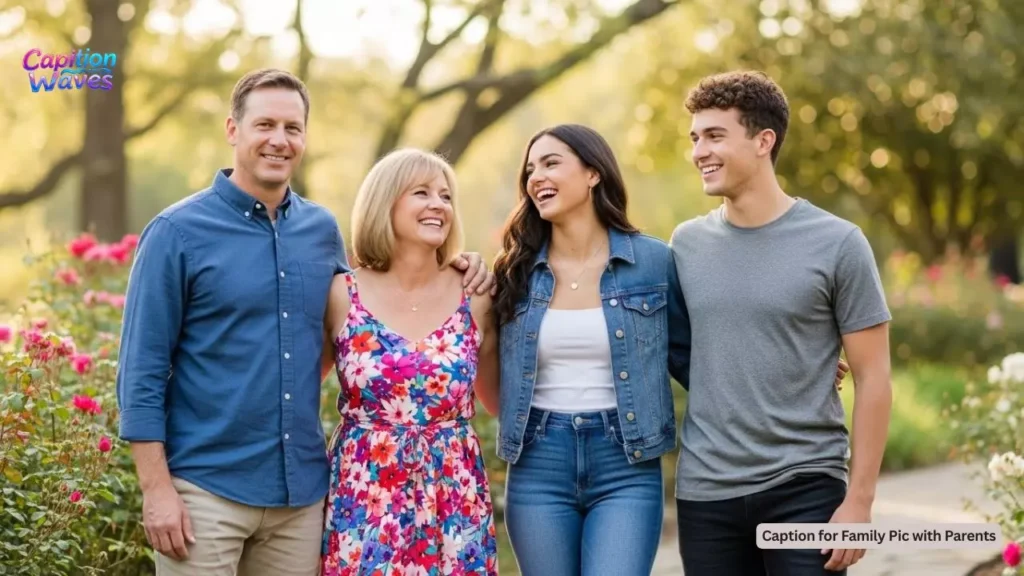 Caption for Family Pic with Parents