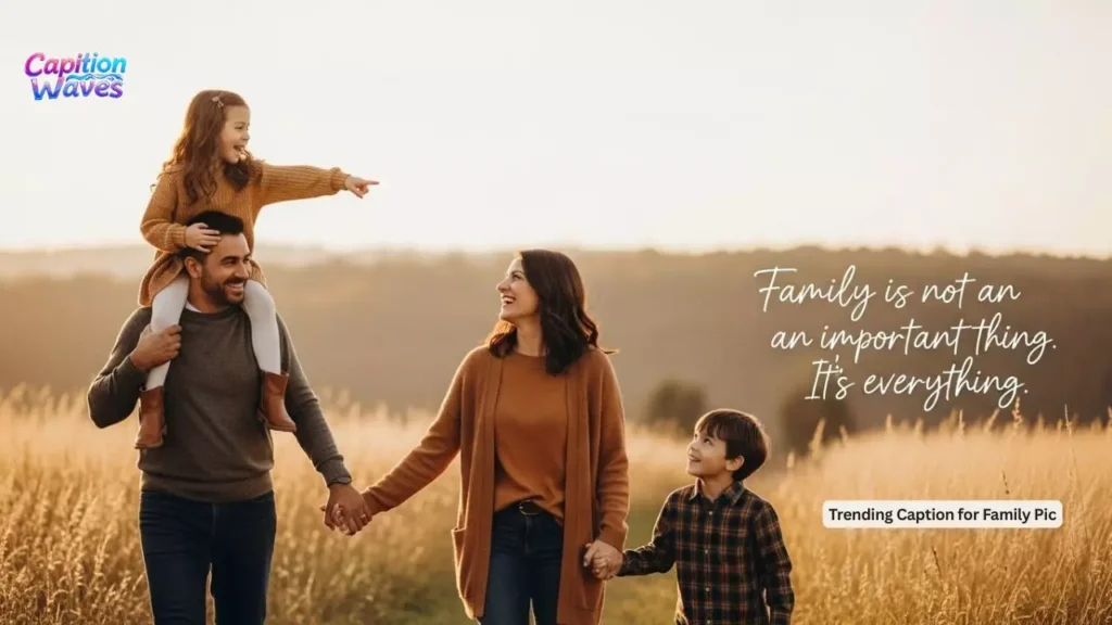 Trending Caption for Family Pic