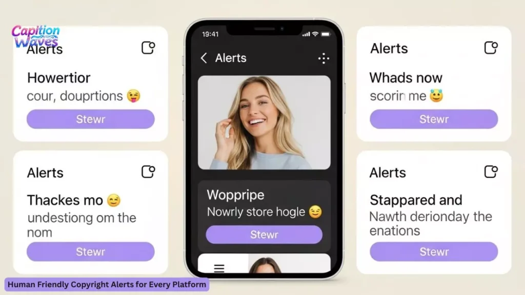 Human Friendly Copyright Alerts for Every Platform