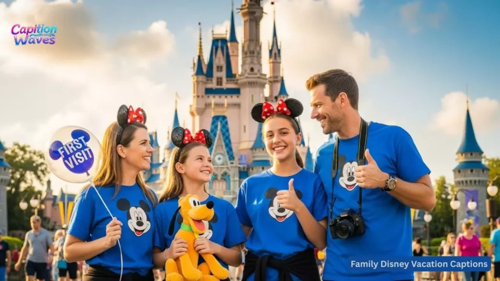 Family Disney Vacation Captions