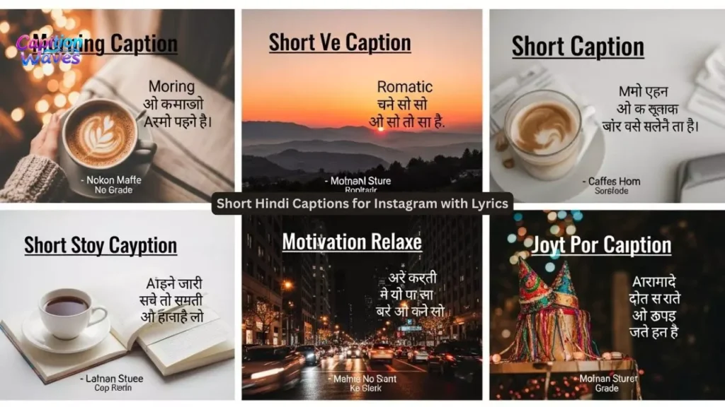 Short Hindi Captions for Instagram with Lyrics