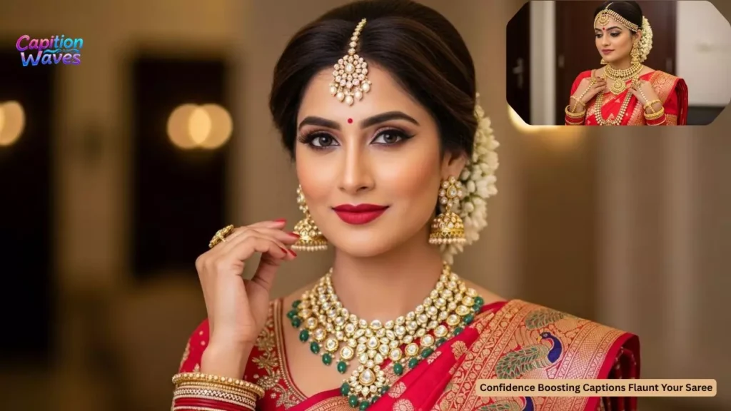 Captions for Saree and Jewellery Accessories Looks