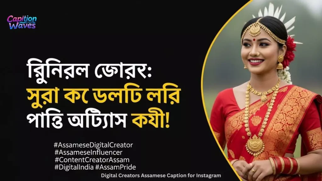Digital Creators Assamese Caption for Instagram