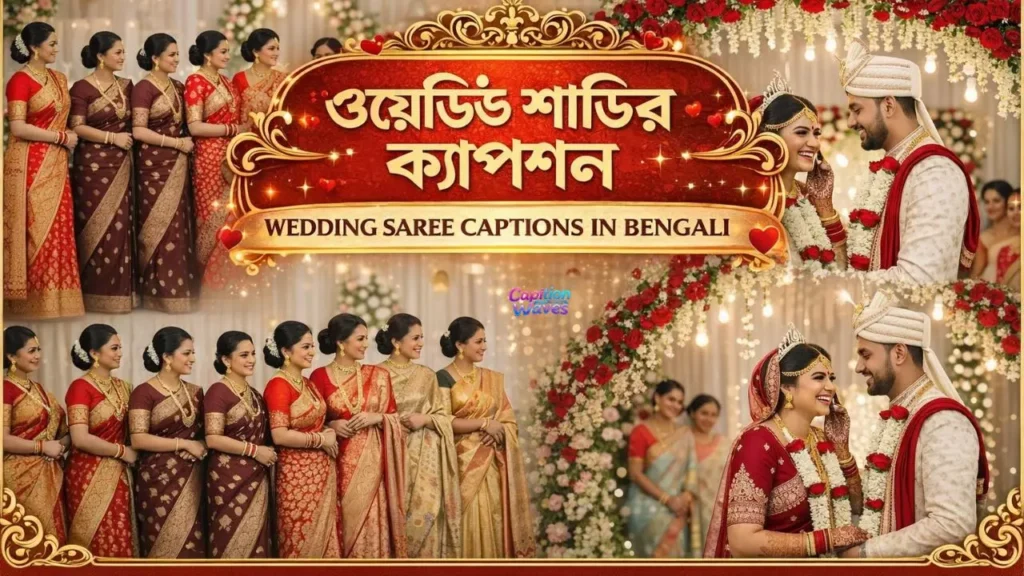 Wedding Saree Captions in Bengali