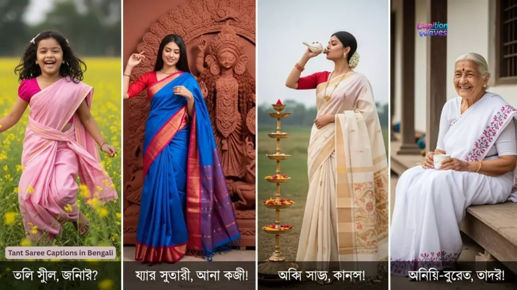 Tant Saree Captions in Bengali