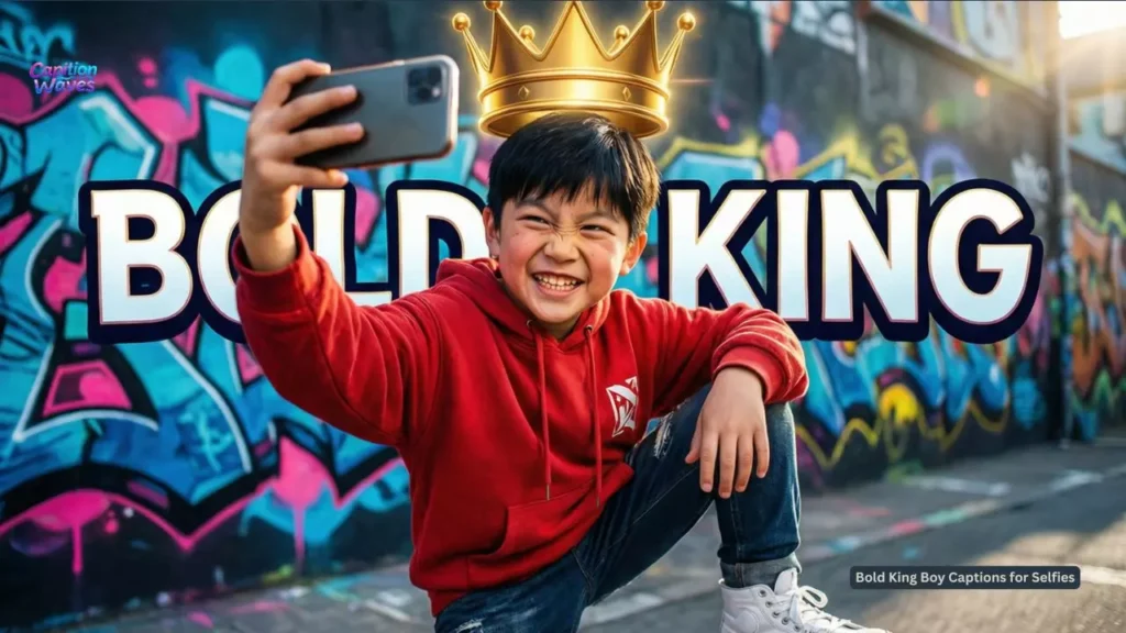 Bold King Boy Captions for Selfies