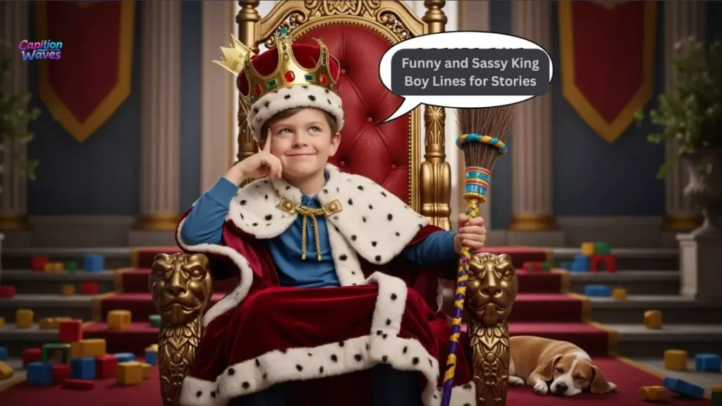 Funny and Sassy King Boy Lines for Stories