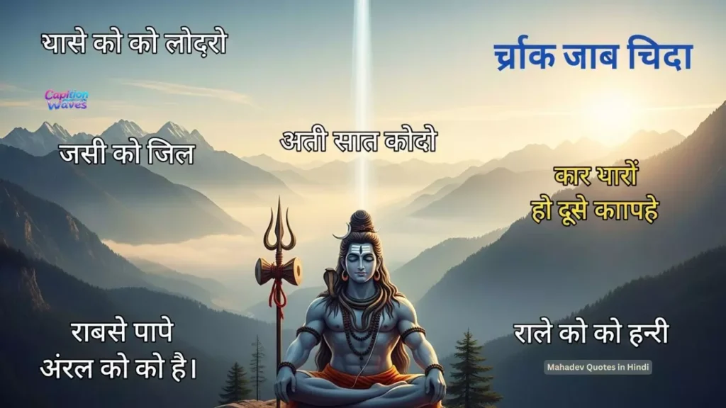 Mahadev Quotes in Hindi